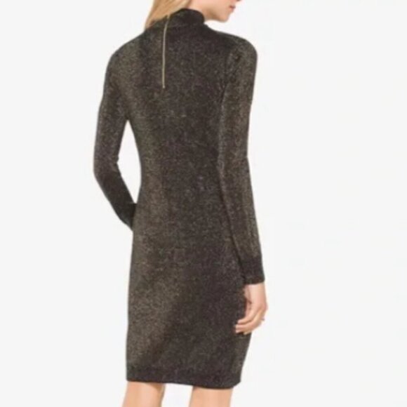 Michael Michael Kors Metallic Sweater Dres with Choker Neck size M - Picture 12 of 12